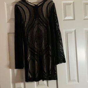 Mini Black lace dress for going out on the town.
